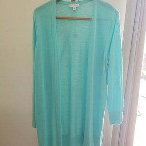 Susan Graver Open Front Cardigan Tunic, Large